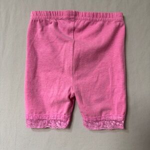 Pink Biker Shorts Baby GIrl’s 24 Months Toddler Dance Stretch Gymnastics Lace
